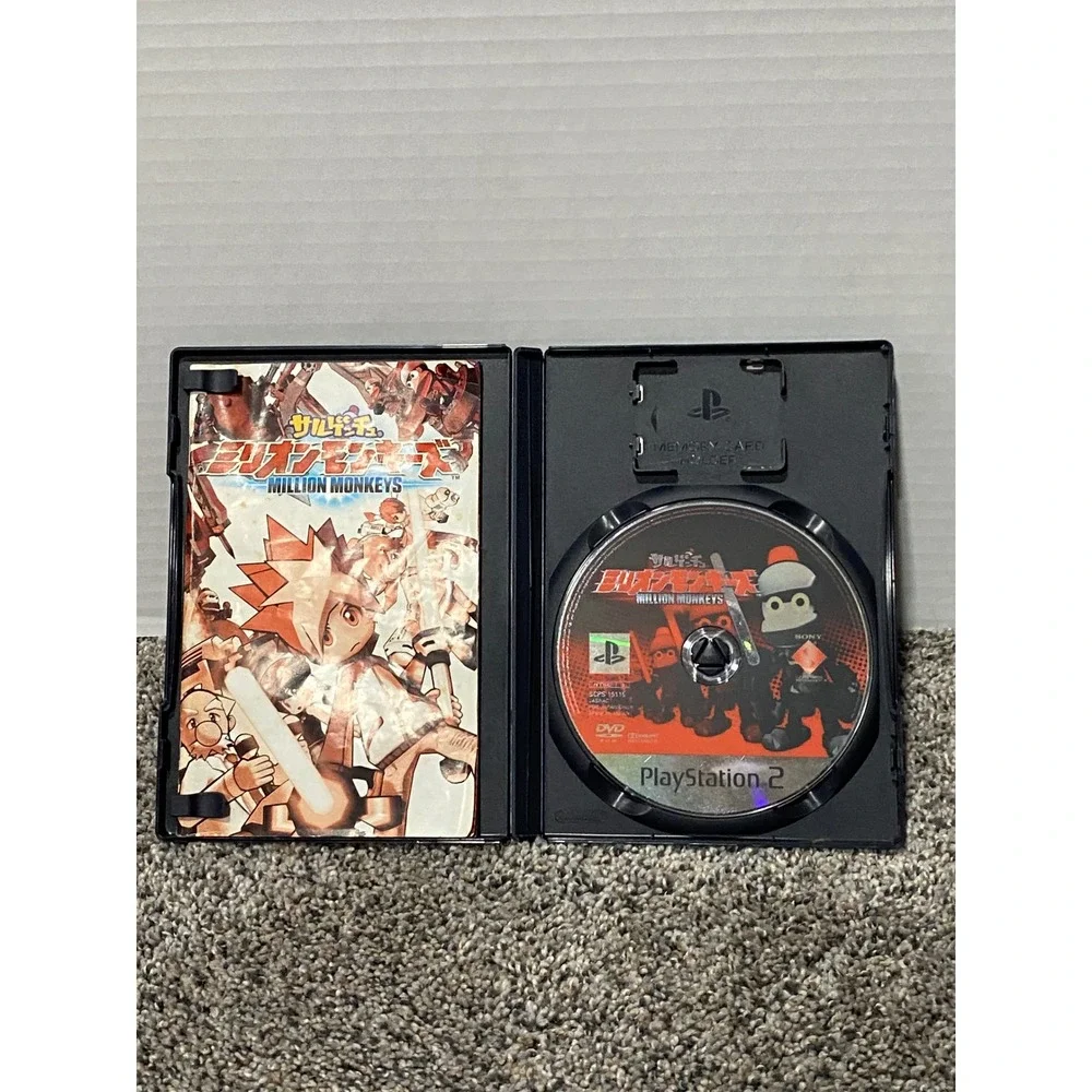 Video Game Sony PS2 Million Monkeys Ape Escape NTSC-J Black Excellent